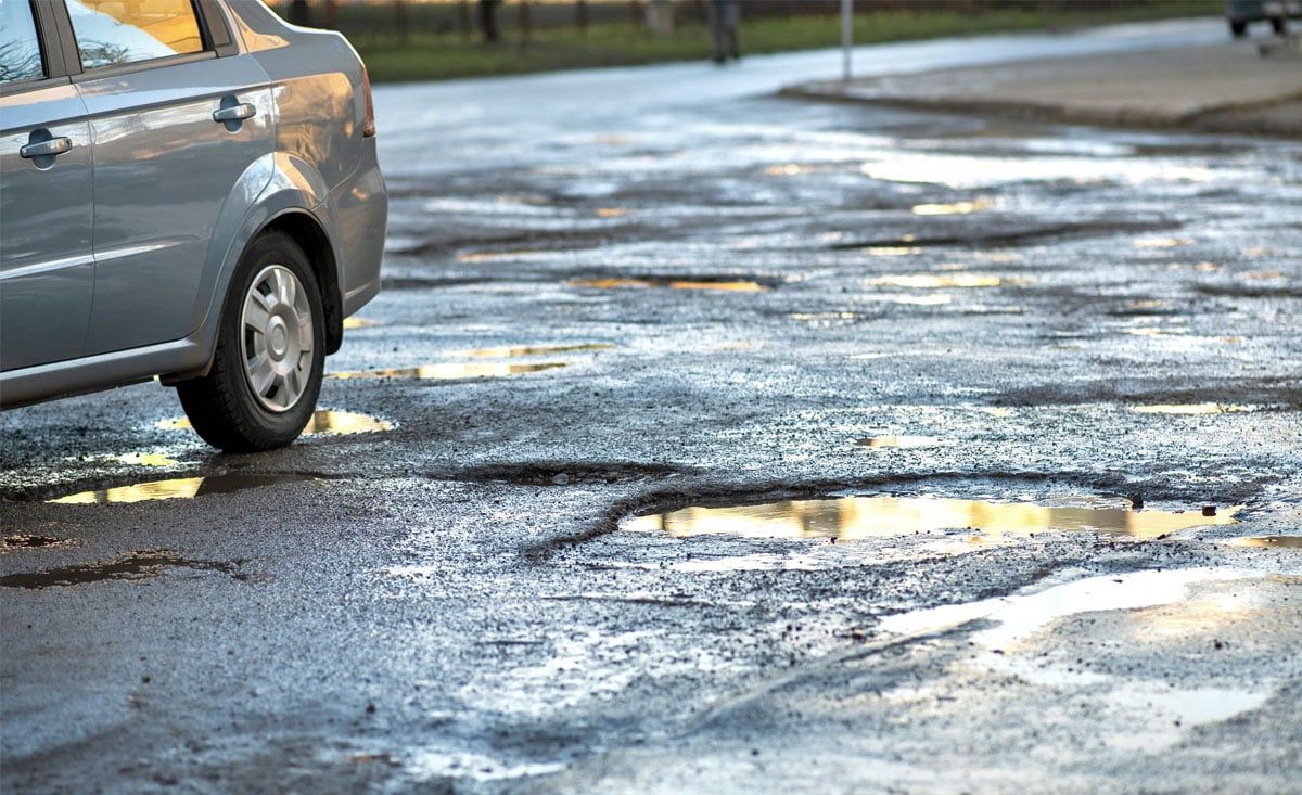 hit a pothole in South Africa